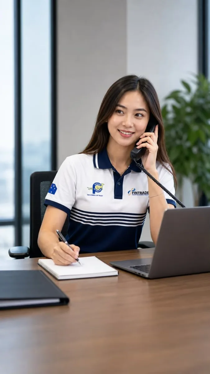 FSCL staff member assisting a client by phone