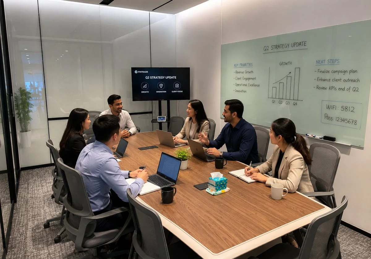 Financial advisory strategy meeting
