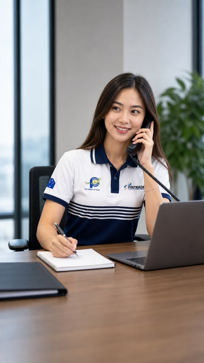 FSCL staff member assisting a client by phone